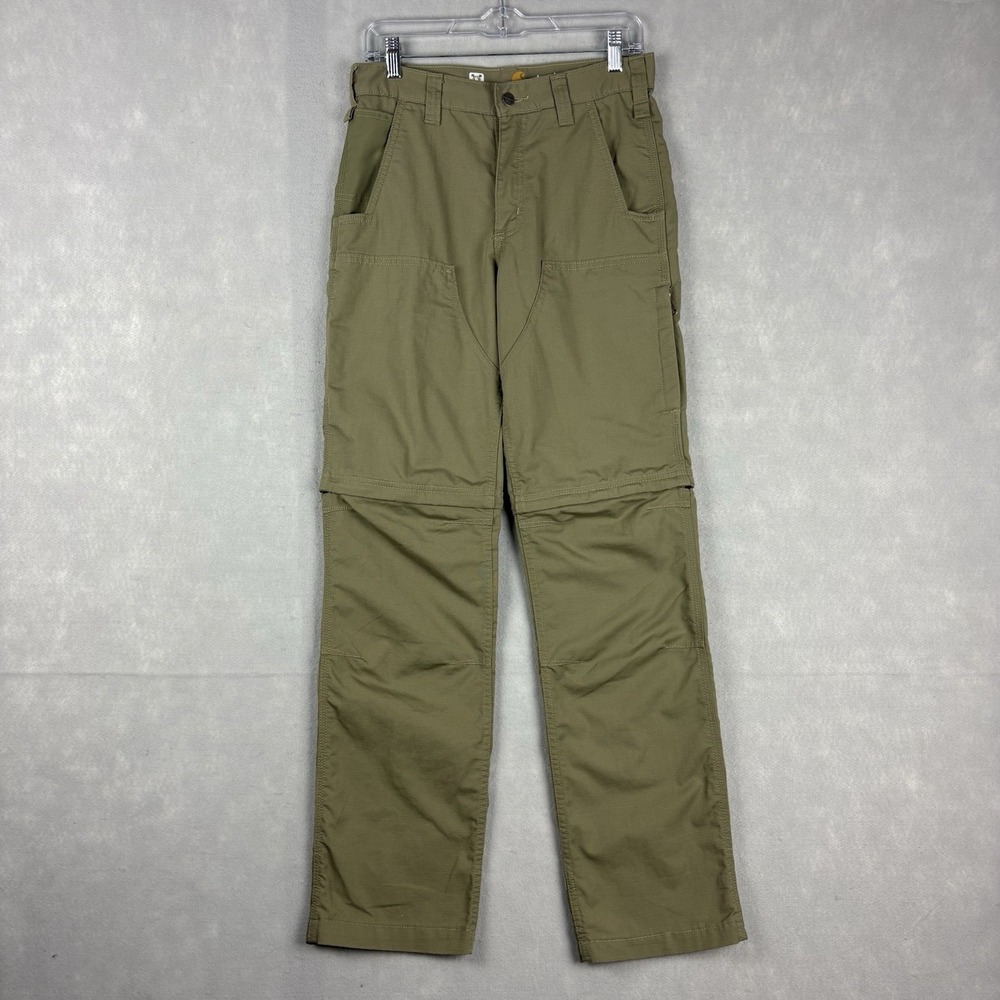 Carhartt Force Extremes Convertible Pants Mens 30x32 Green Cargo Workwear 101969